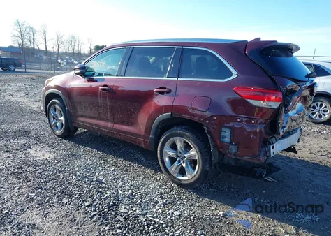 2019 Toyota Highlander Limited z USA, uszkodzony, nr VIN 5TDDZRFH7KS933466